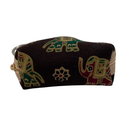 Elephant Print Coin Purse With Keychain - Picture 6 of 8